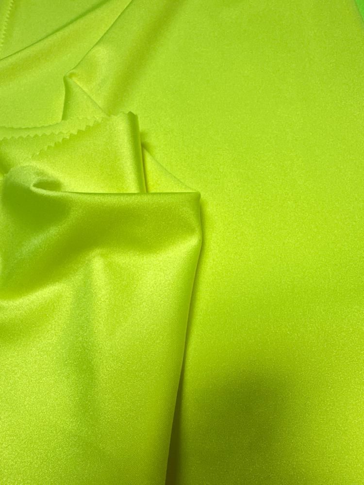 TRICOT SHINY / NEON YELLOW 331 / 82% Nylon 18% Spandex Shiny Tricot